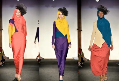 Khadidja Bouguedra dévoile sa collection “Color-Block” : un hijab moderne, audacieux et profondément algérien
