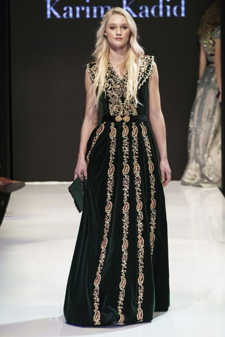 gandoura-constantinoise-costume-traditionnel-algerien-broderie-velours-karim-kadid