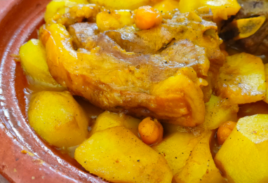 Tajine d'agneau aux topinambours (Batata terfes)