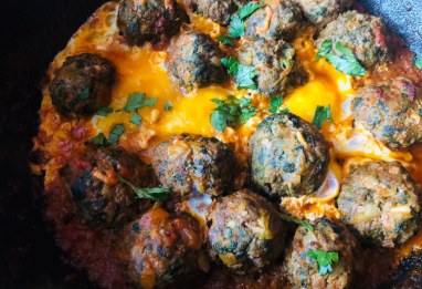 Tajine de kefta aux épinards